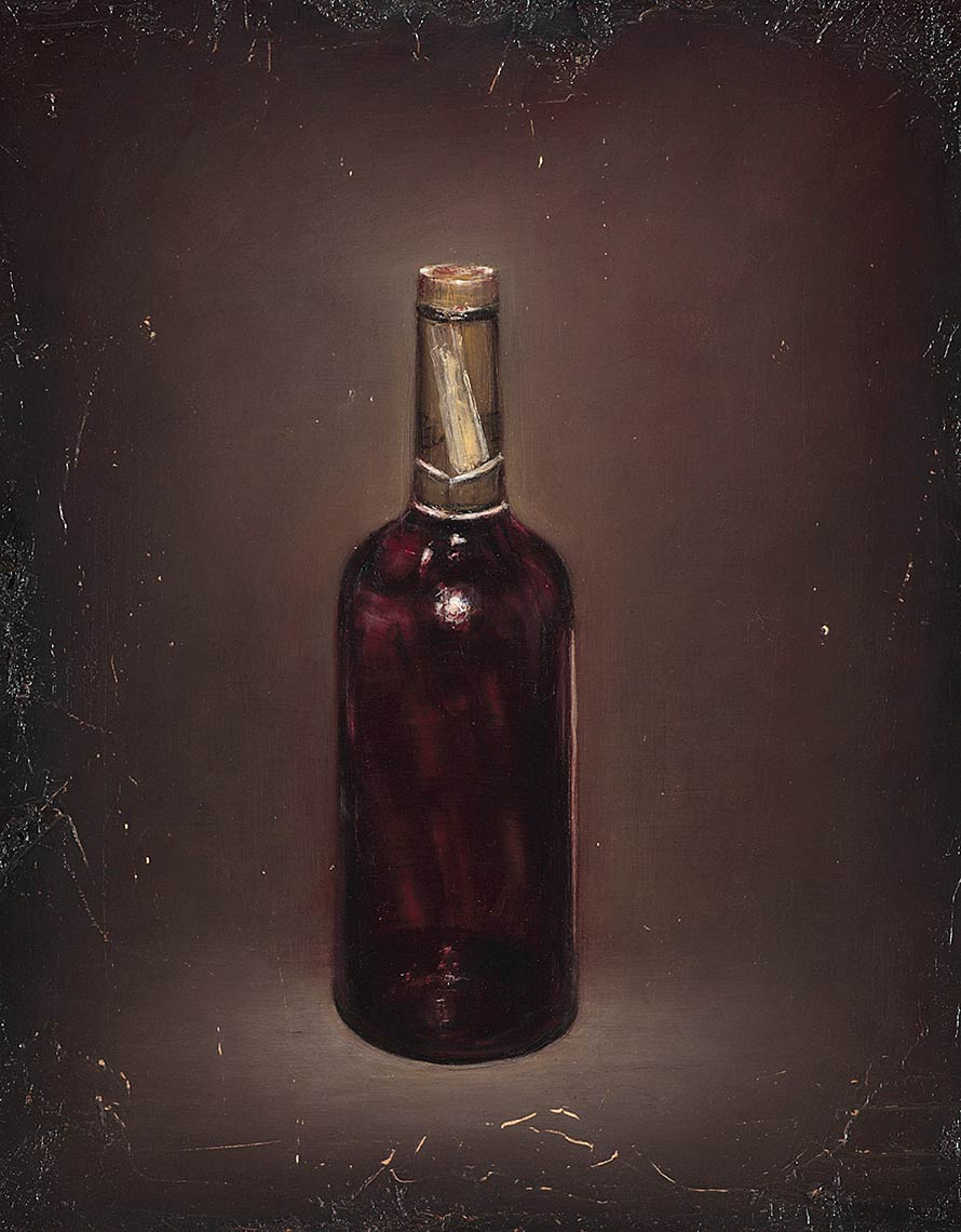 The-Last-Bottle_2012_oil-on-canvas_51x41_20x16_Private-Collection