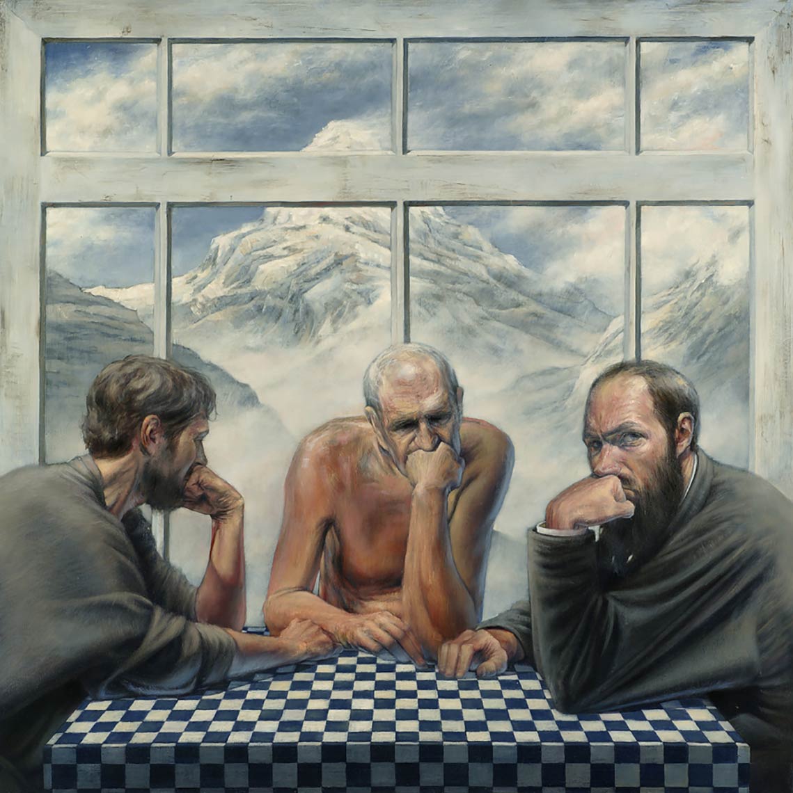 The-Three-Alones_2008_oil-on-canvas_99x99_39x39_Available
